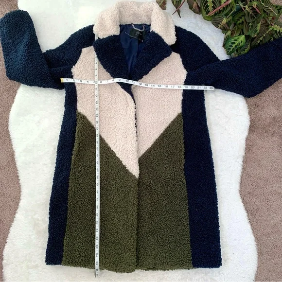J.Crew Teddy Sherpa Topcoat in Colorblock - Picture 10 of 14